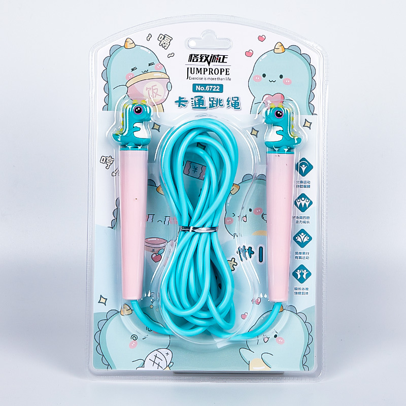 Estudiante examen físico examen saltar cuerda modelado creativo cabeza de goma suave cuerda de saltar dibujos animados cuerda de saltar niños entrenamiento saltar cuerda