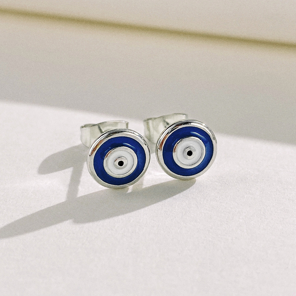 Novelty Devil's Eye Copper Enamel Ear Studs 1 Pair display picture 4