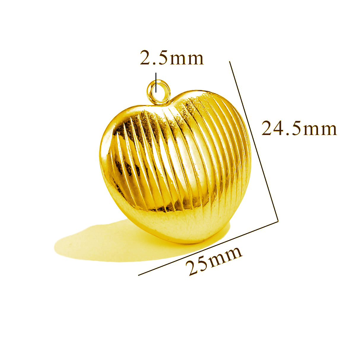 Transfronterizos inswind pulido acero de titanio amor estereoscópico hueco impermeable textura ligera de lujo colgante de acero inoxidable DIY colgante