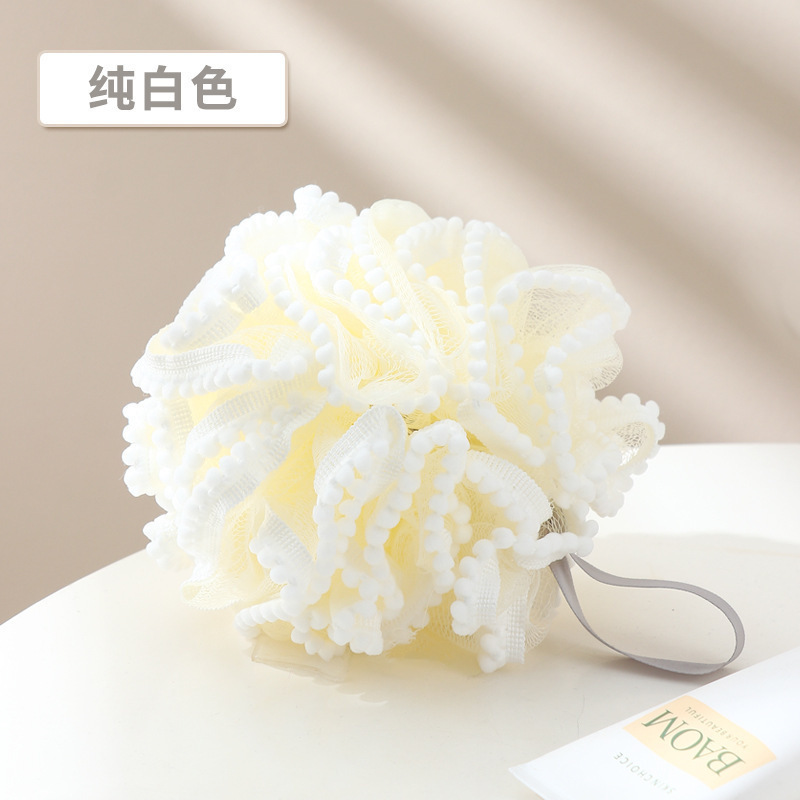 球沐浴珍珠巾大号可爱澡搓澡浴沐浴花起泡女花球不散洗澡高档|undefined
