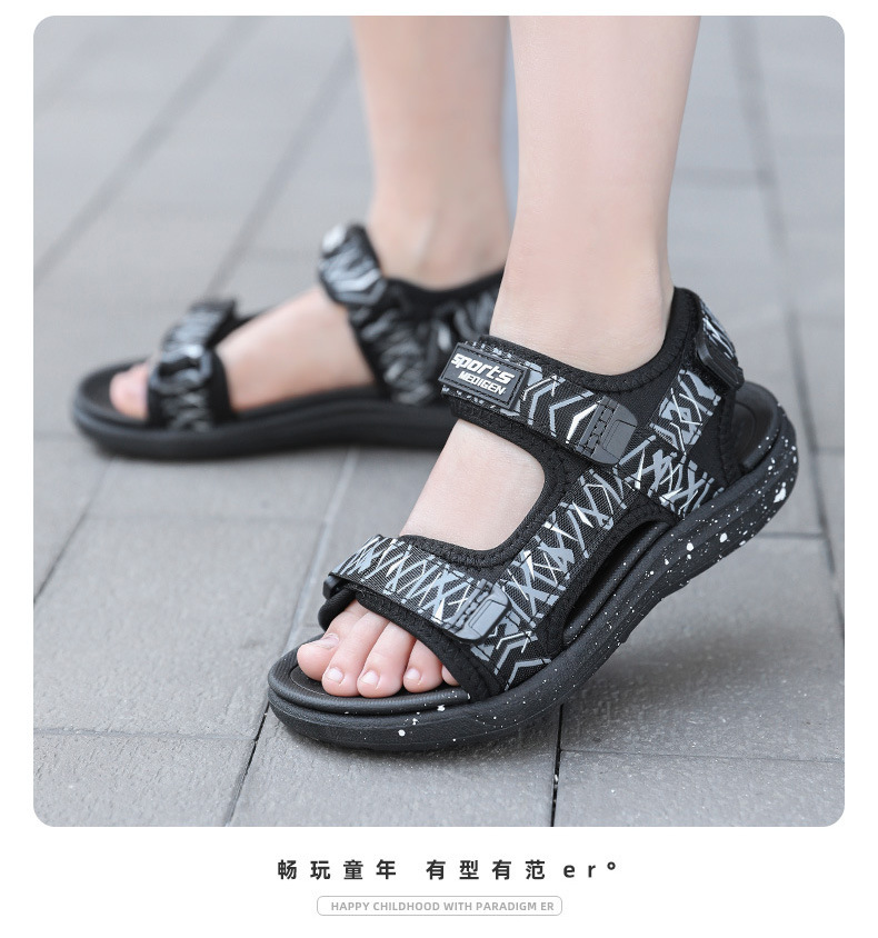 Jongens Sandalen Sport Atletische Sandalen Strand Buitensporten Open Teen Sandaal Slip Comfy Antislip_voghion.com