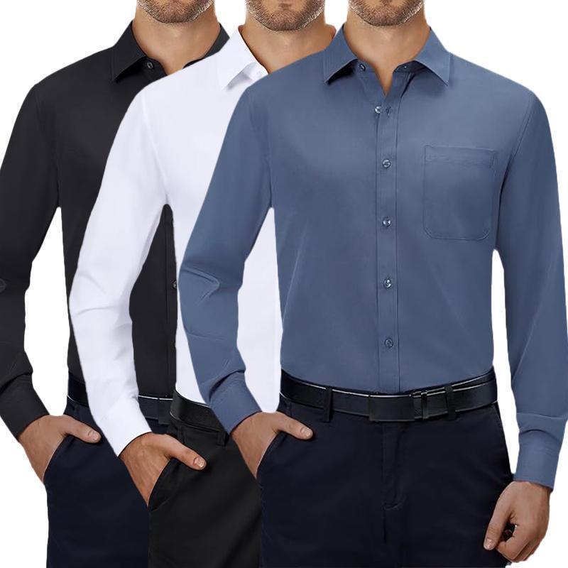 亚马逊Mens Dress Shirts way Streth Long Sleeve Collared|undefined
