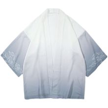 中国风男装夏季冰丝唐装汉服中式渐变色潮流披风斗篷防晒外套薄款