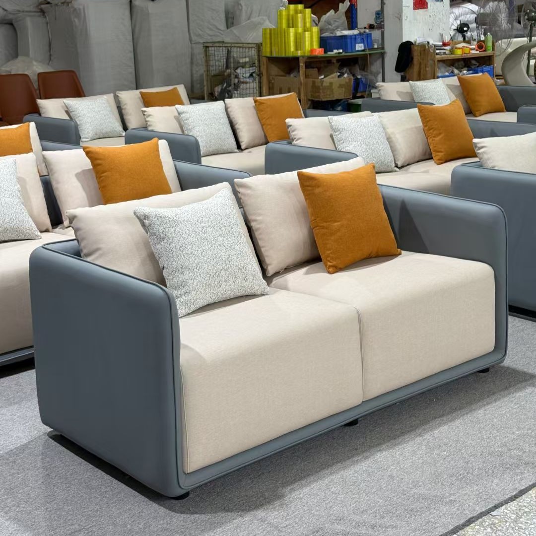 Ready-Made Hotel Fabric Sofa Designer Apartment Hotel Small Apartment Sofa Sales Department Lobby Reception Sofa