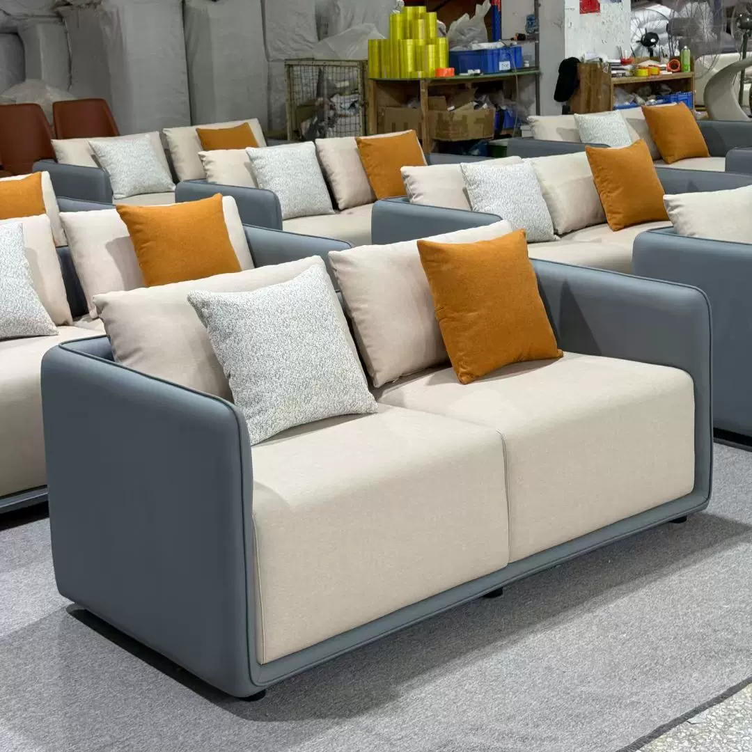 现货酒店布艺沙发设计师 公寓宾馆小户型沙发售楼部大堂接待沙发