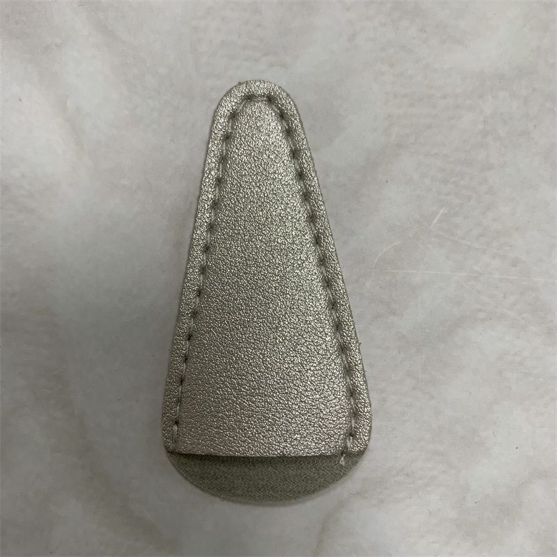 En stock tijeras de pelo nariz cubierta de cuero con seis colores imprimible logotipo tijeras de cejas cubierta protectora tijeras de barba tijeras cruzadas cubierta de almacenamiento