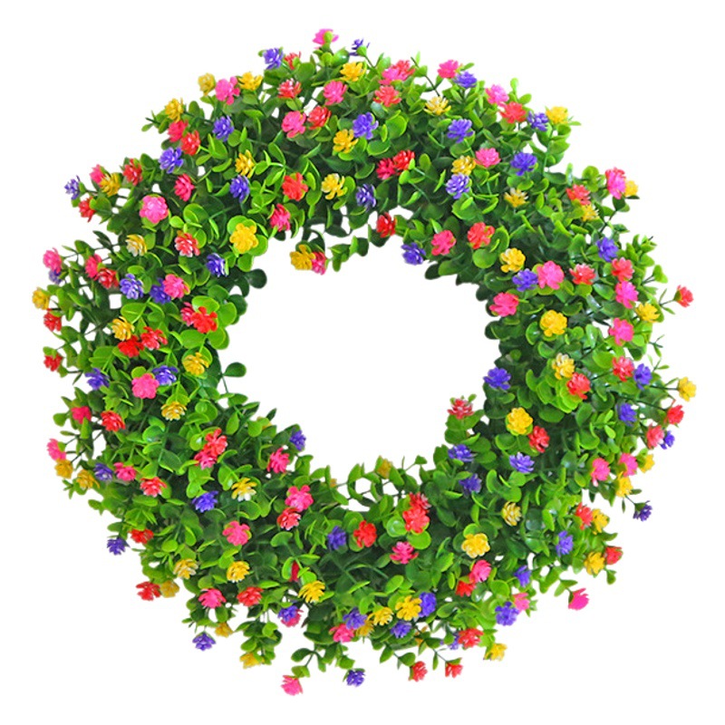 Hong Kong amor transfronterizo nueva primavera Garland primavera flor artificial decoración de vacaciones Garland adornos de jardín puerta anillo puerta colgante