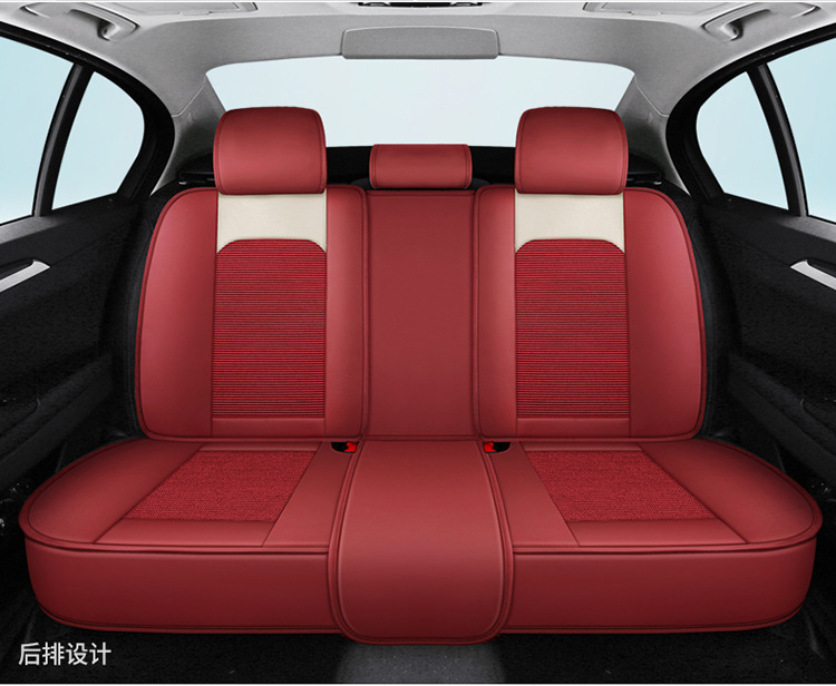 2022 New Bear Cartoon Car Seat Cushion Full Surround Special Seat Cover Universal for All Seasons New Seat Cover