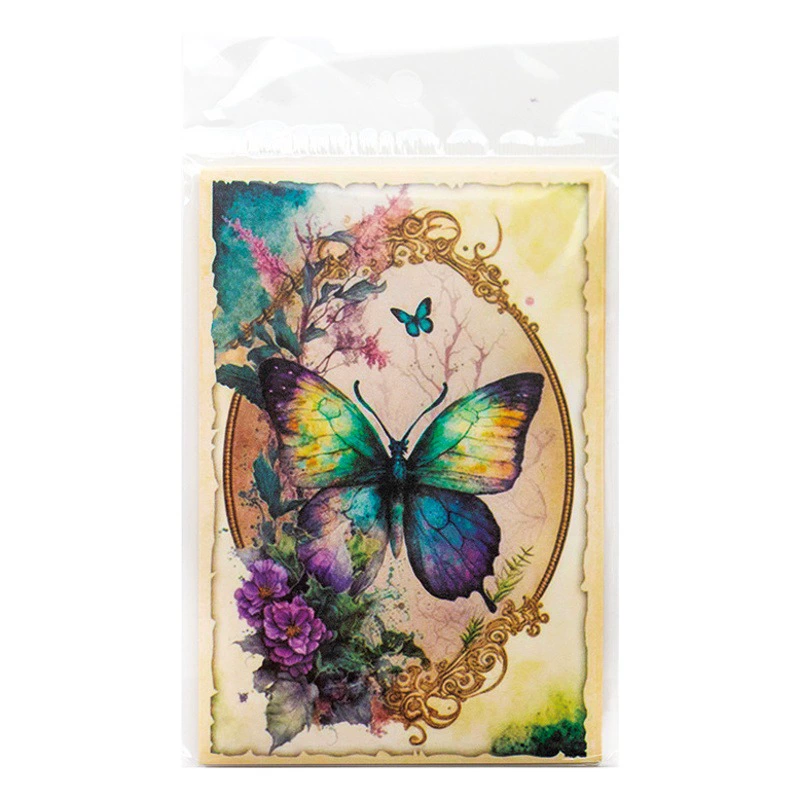 Yanji материал бумага эффект бабочки серия ретро бабочка ручной счет DIY материал украшения база 30 штук в 4 модели