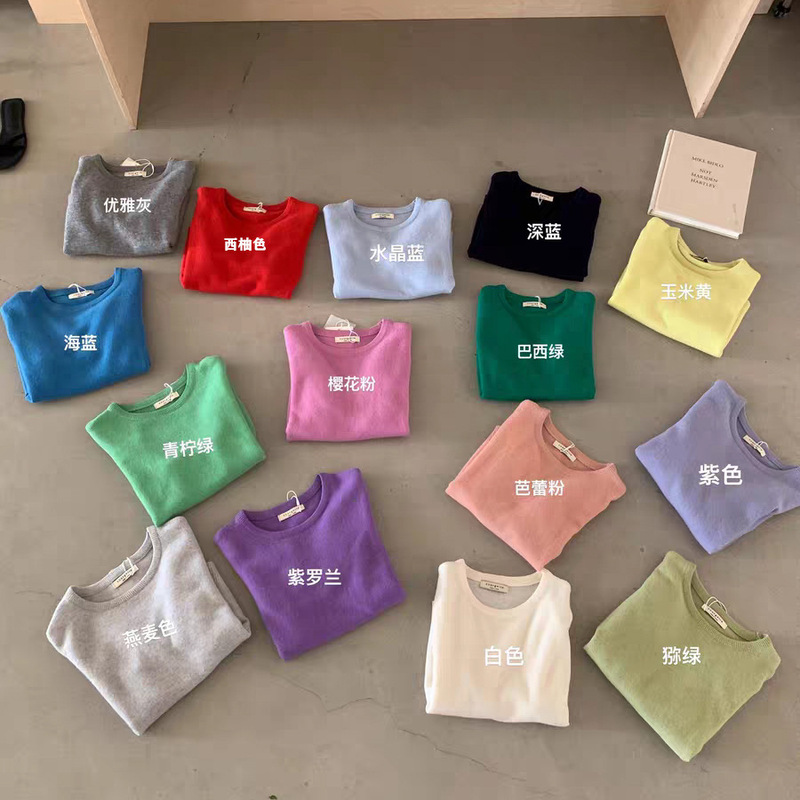 Contains 100% wool! Guangzhou Thirteen Lines MIS*2026 Autumn Simple Elegant Pullover Knit Sweater for Women