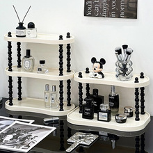 奶油复古风水杯架桌面收纳置物架水杯架子高级感轻奢放茶杯收纳架