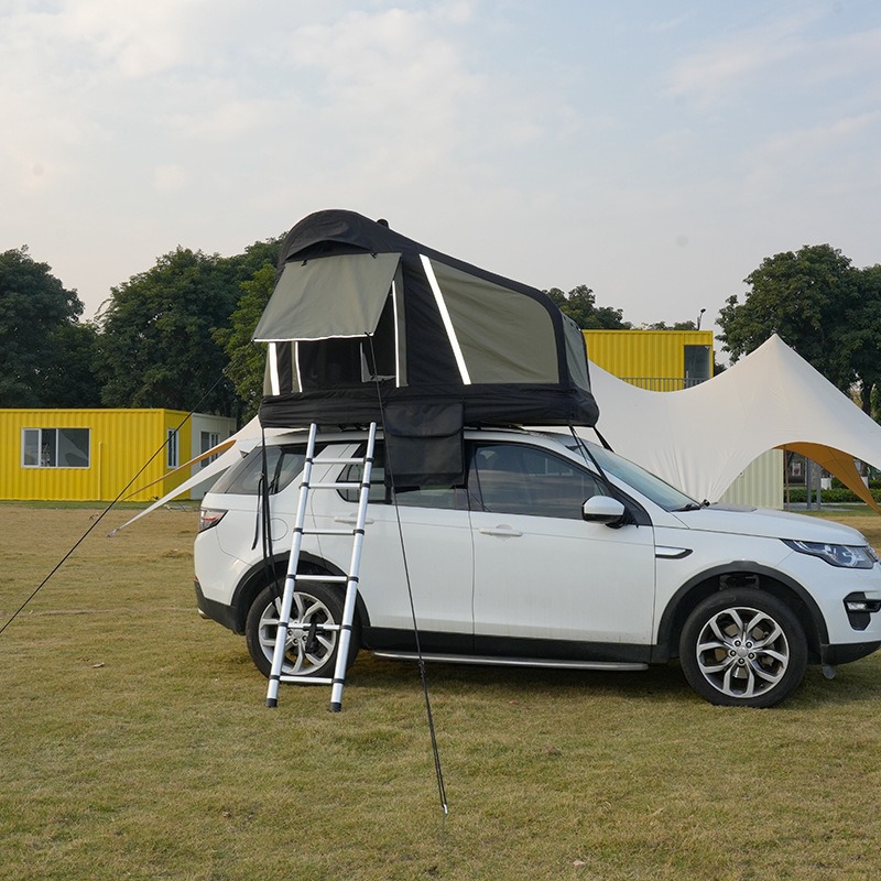Cross-Border Outdoor Camping Car Roof Inflatable Tent, Rainproof, for Self-Driving Travel, Suv Car-Mounted Soft-Top Camping, Waterproof