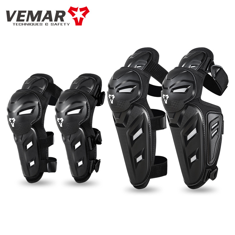 Joelheiras para motociclismo, para todas as estações, com absorção de impacto, conjunto de duas peças, equipamento de proteção off-road para motociclistas, resistentes ao desgaste e quedas._voghion.com