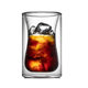 New double-layer insulated glass coffee cup girdle liner milk drink drinking cup transparent glass milk tea cup