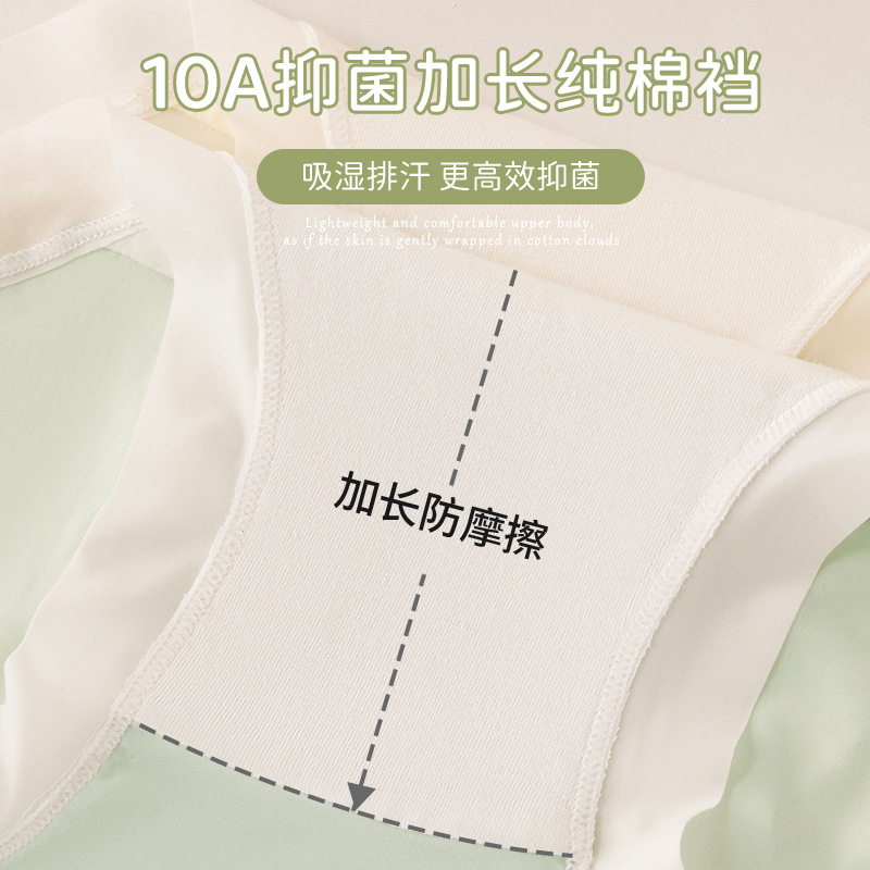 100-200 kg delgado sin costuras cintura alta talla grande seda de hielo grasa MM puede usar entrepierna de algodón puro entrepierna antibacteriana calzoncillos de mujer