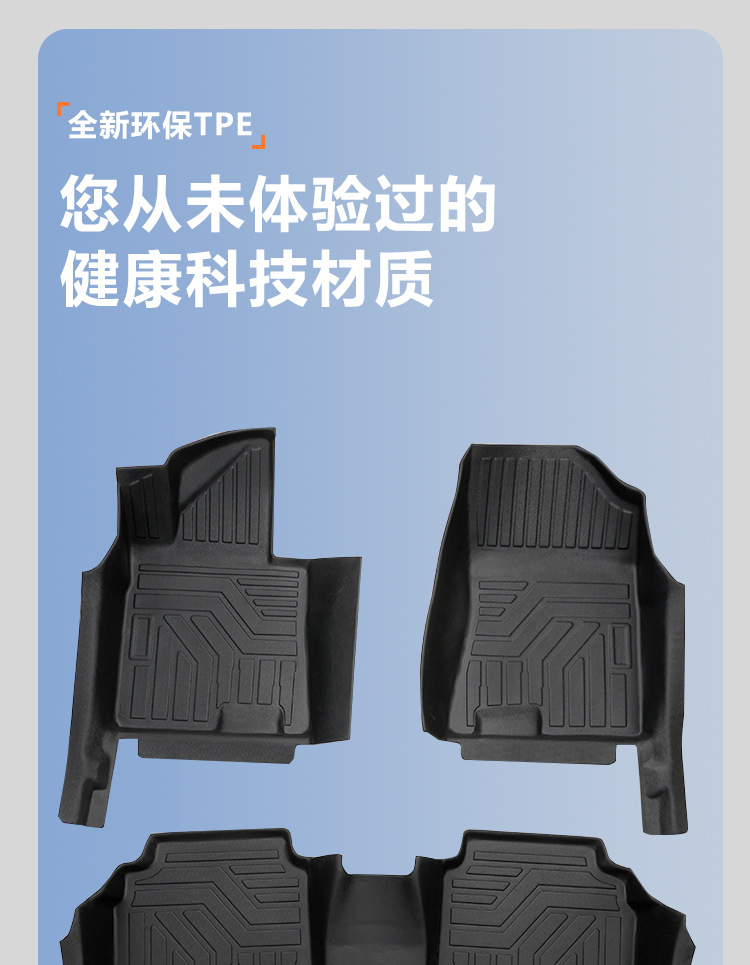 Suitable for Hyundai Sonata 20-25 models, 10th and 11th generations, full coverage TPE car floor mats