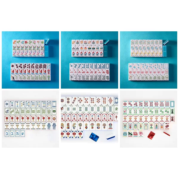 In-stock American mahjong tiles, acrylic hand-cranked mahjong tiles, 160 tiles, travel mahjong set, American-style mahjong, customizable