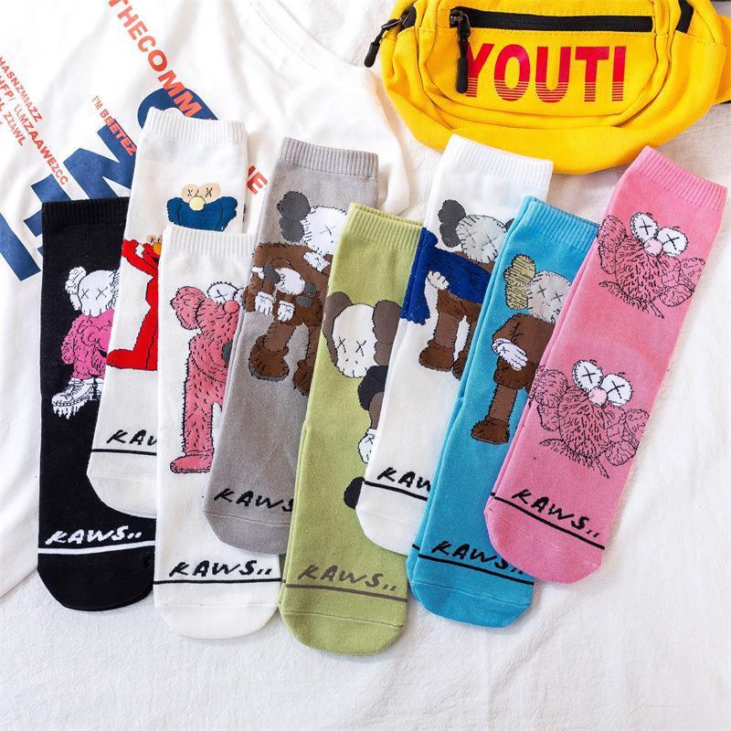 Spring and Summer Sesame Street Trendy Socks Street Graffiti Straight-Leg Personality Mid-Calf Socks Trendy Brand Socks Cartoon Cotton Socks Women's Casual Spring and Summer Sesame Street Trendy Socks Street Graffiti Straight-Leg Personality Mid-Calf Socks Trendy Brand Socks Cartoon Cotton Socks Women's Casual