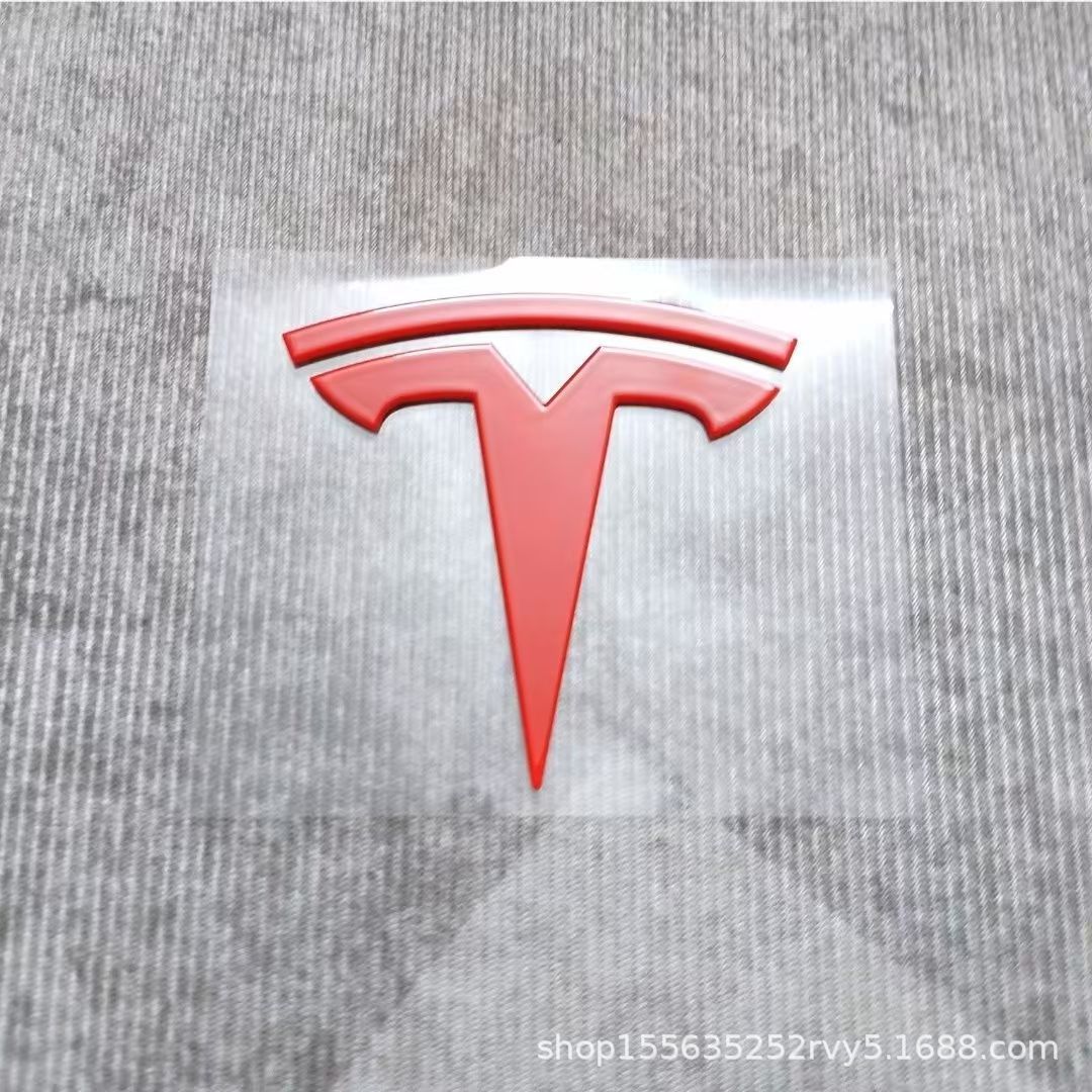 Suitable for Tesla Model 3Y, New 3 Yl Front Hood Emblem, Teslt Emblem, Rear Body Lettering Logo