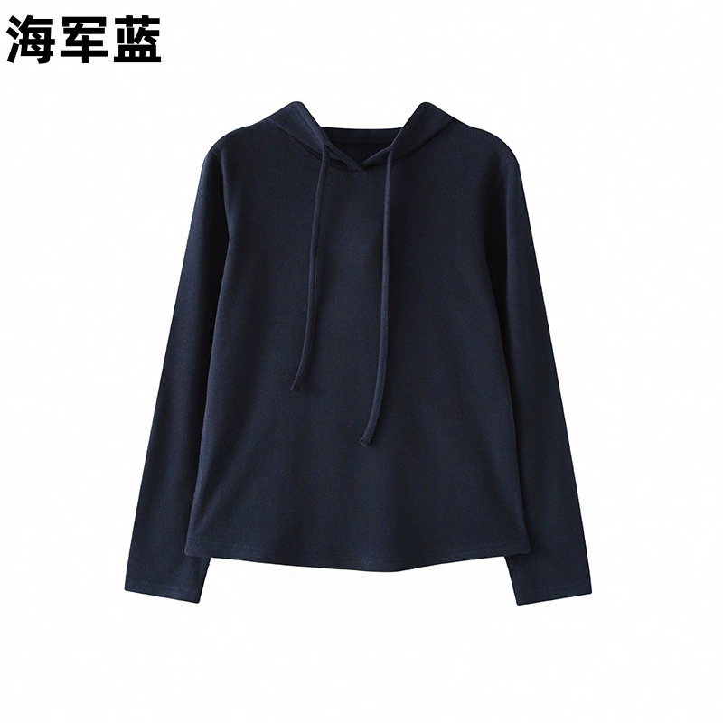 A350 knitted wool hoodie