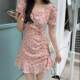 Floral Skirt Gentle Style Ins Women's Summer Chic Design Artistic Skirt Korean Style Milk dress