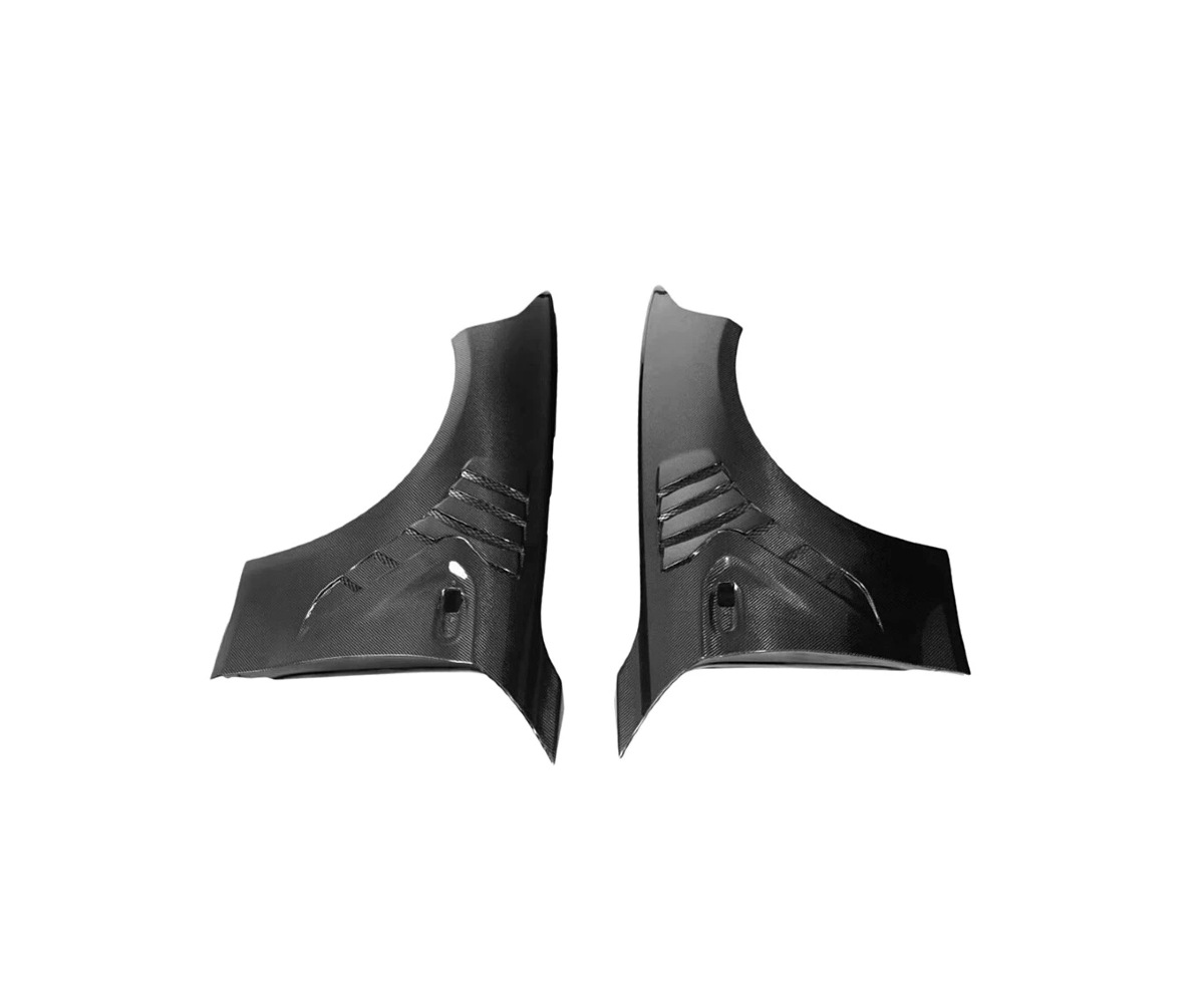Suitable for BMW M2C F87 F22 modified dry carbon fiber front fender with fender opening, MP style CARBON