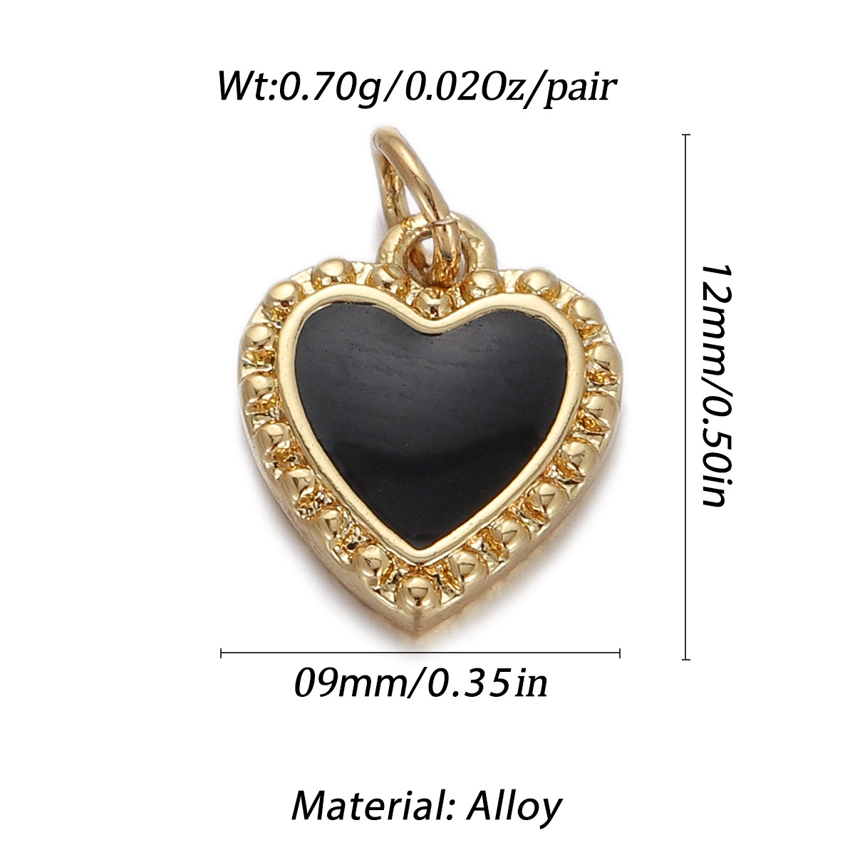 4g Weight Pendant Jewelry Making Type Gold Plated Plating Material 1 Piece Quantity Daily Occasion Copper Material Star, Heart Shape Pattern Women's Gender Enamel Design Simple Style Style 1 Piece Copper Gold Plated Star Heart Shape Pendant 4