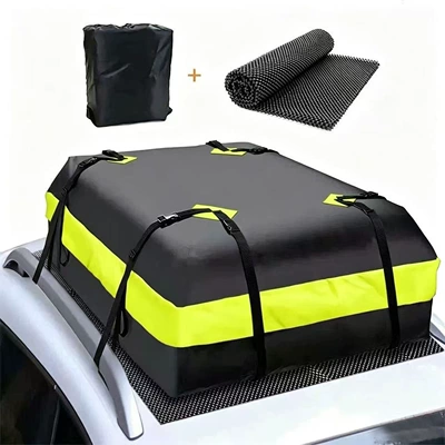 Kempinq və səyahət 450D Oxford fabric for self-driving camping - yellow-420d-roof-bag-anti-slip-mat