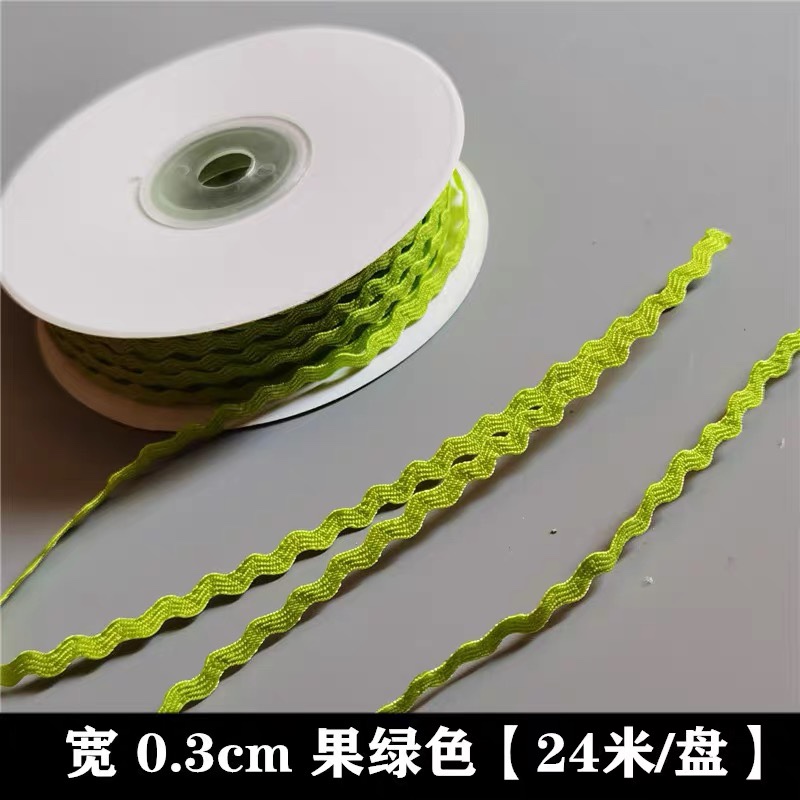 0,3 cm correas onduladas en forma de S correas de marinero correas de polipropileno ropa de encaje versátil accesorios de encaje decorativos hechos a mano