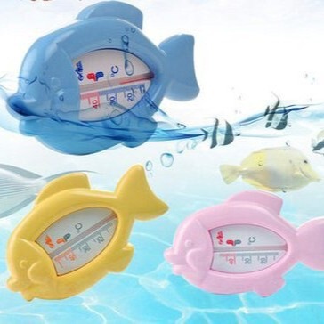 卡通小鱼水温计 家用婴儿洗澡测温计干湿二用环保pp水温计批发