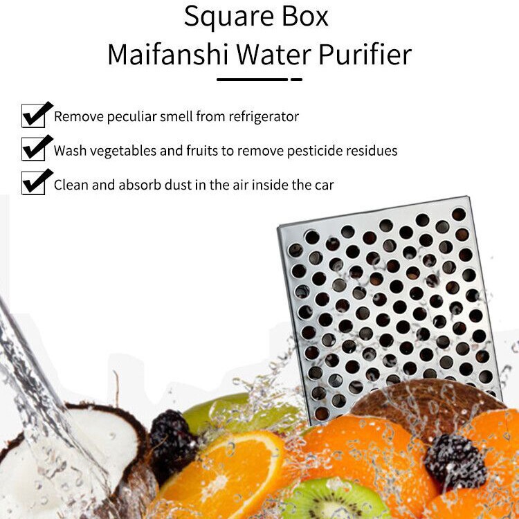 Foreign Trade 304 Food Grade Stainless Steel Weakly Alkaline Hydrogen-Rich Small Molecule Energy Square Box Mineral Filter Foreign Trade 304 Food Grade Stainless Steel Weakly Alkaline Hydrogen-Rich Small Molecule Energy Square Box Mineral Filter