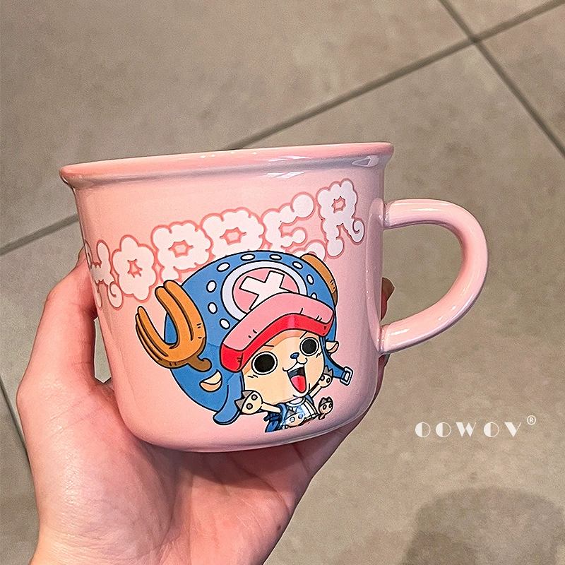 One Piece Лuffy Чоппер Зоро керамическая кружка новая мультфильм кружка высокого обзора для дома и офиса пара кружек