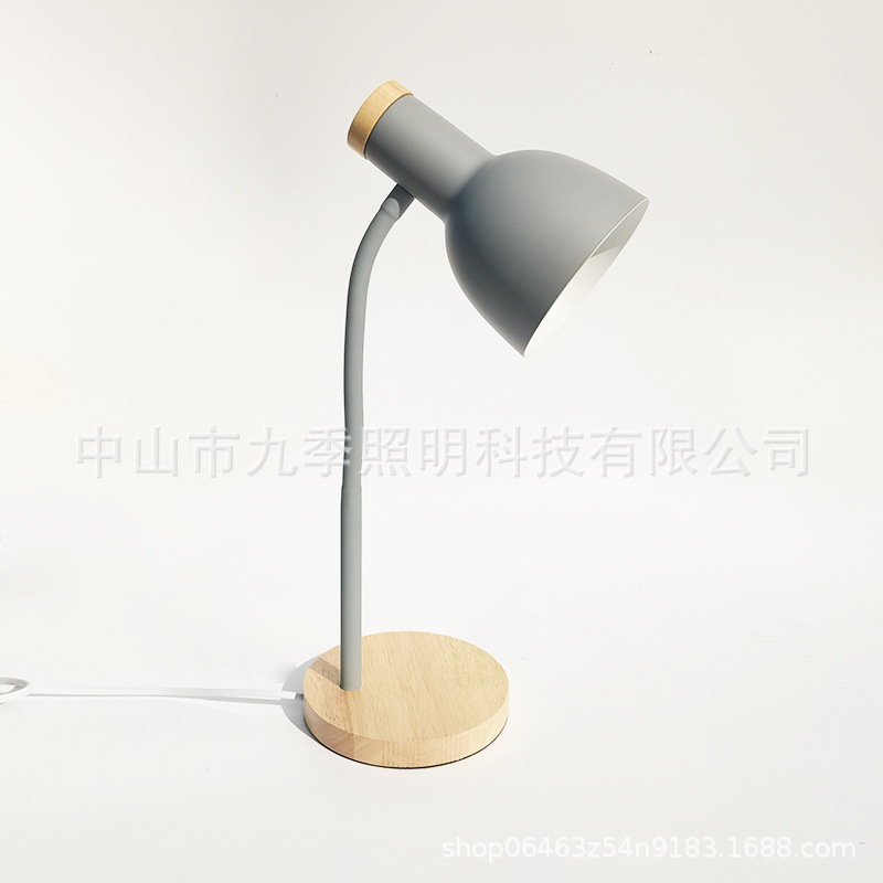 Lámpara de escritorio LED nórdica, protección ocular, luz cálida para estudio, dormitorio o lectura