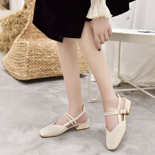 Mary Jane women's shoes high-heeled fairy style dress thick heeled single-layer shoes women's summer 2025 new style Baotou cool shoes