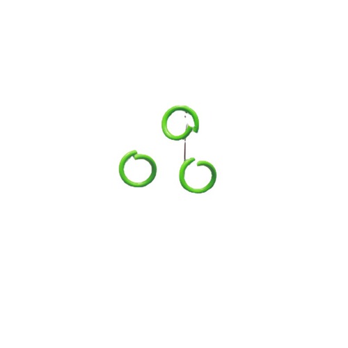 1.2 × 8mm Metal Painted Colorful Single-Loop Open Rings, C-Shaped DIY Handmade Jewelry Material Accessories