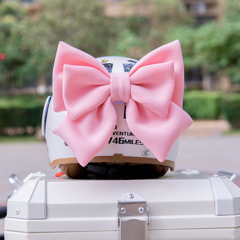 Helmet Decorations, Bows, Motorcycle, Electric Vehicle, Motorcycle Decorations, Riding Accessories, Women's Ski Helmets, Full-Face Helmet Modification