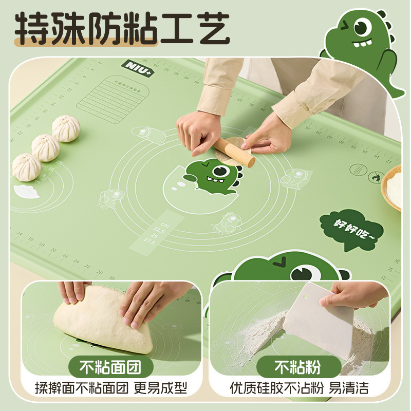 主婦用シリコン製生地こねマット、厚手食品グレード、家庭用麺類まな板、ベーキング用生地こねマット、卸売ベーキング用品|undefined