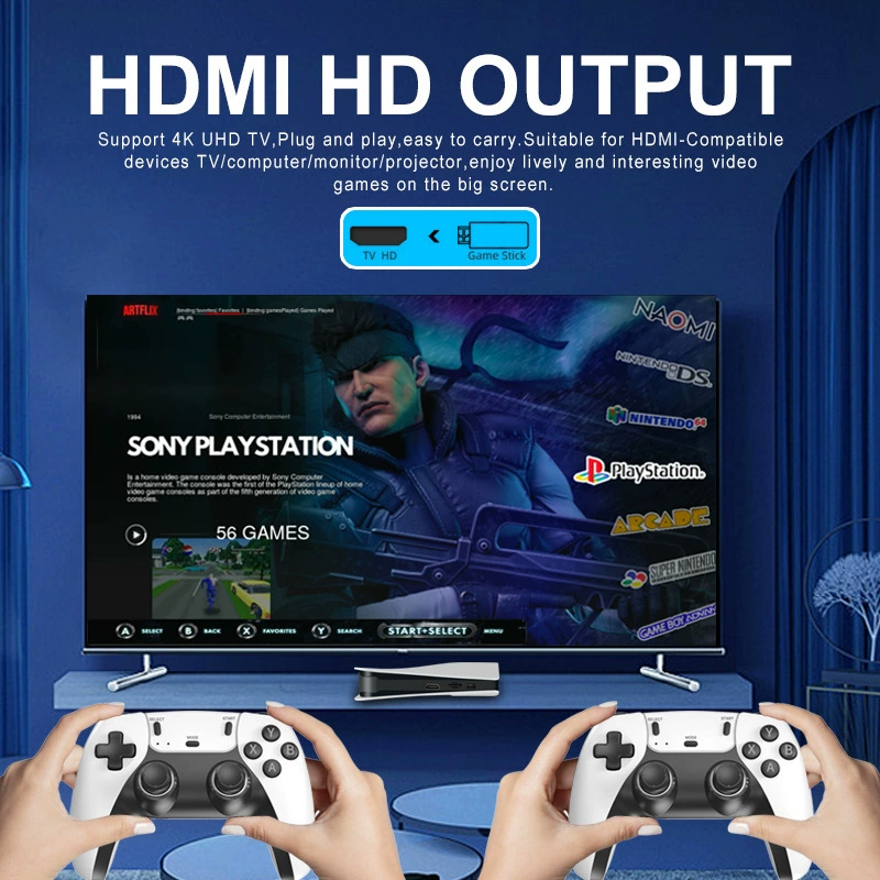 Умная игровая консоль Q10 SE, HDMI 2.1 8K/4K, комплект из 128 ГБ игр