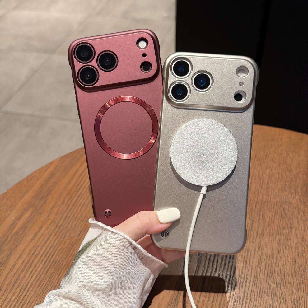 适用苹果18Pro手机壳iPhone17Promax高级感磁吸无边框车载保护16