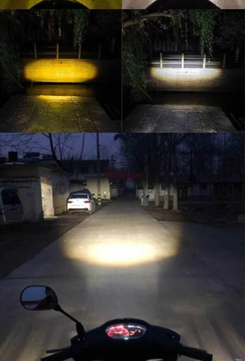 Cross-border car and motorcycle front headlights H4 BA20D H6 dual-color 3570 high-power high-brightness strong light headlights