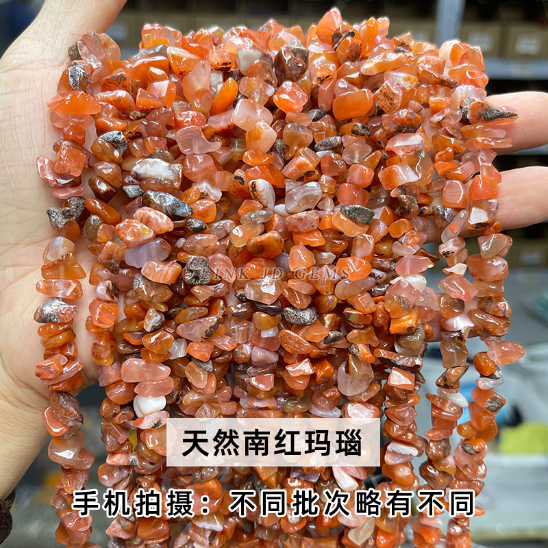結晶典ジュエリー5-8mm水晶瑪瑙砂利diyアクセサリーアクセサリー穴があります。|undefined