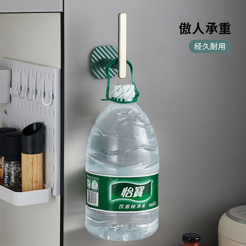 Gancho de lujo ligero sin golpes pegatinas fuerte pared adhesivo gancho de carga puerta de la pared baño ropa clave sin costuras