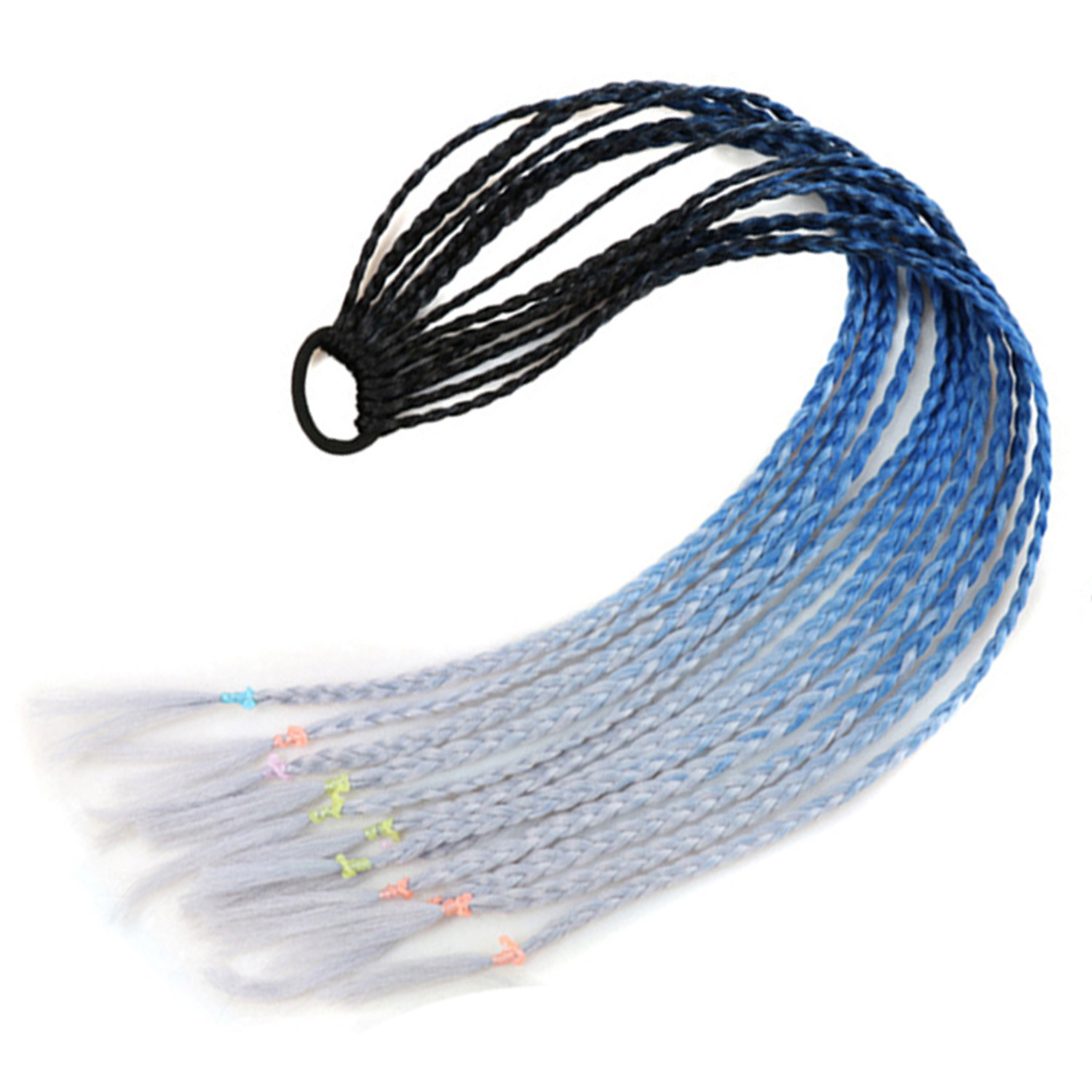 Inventario al por mayor colorido trenzas de tres hebras africanas trenzas sucias trenzas de caballo recogidas en stock Inventario