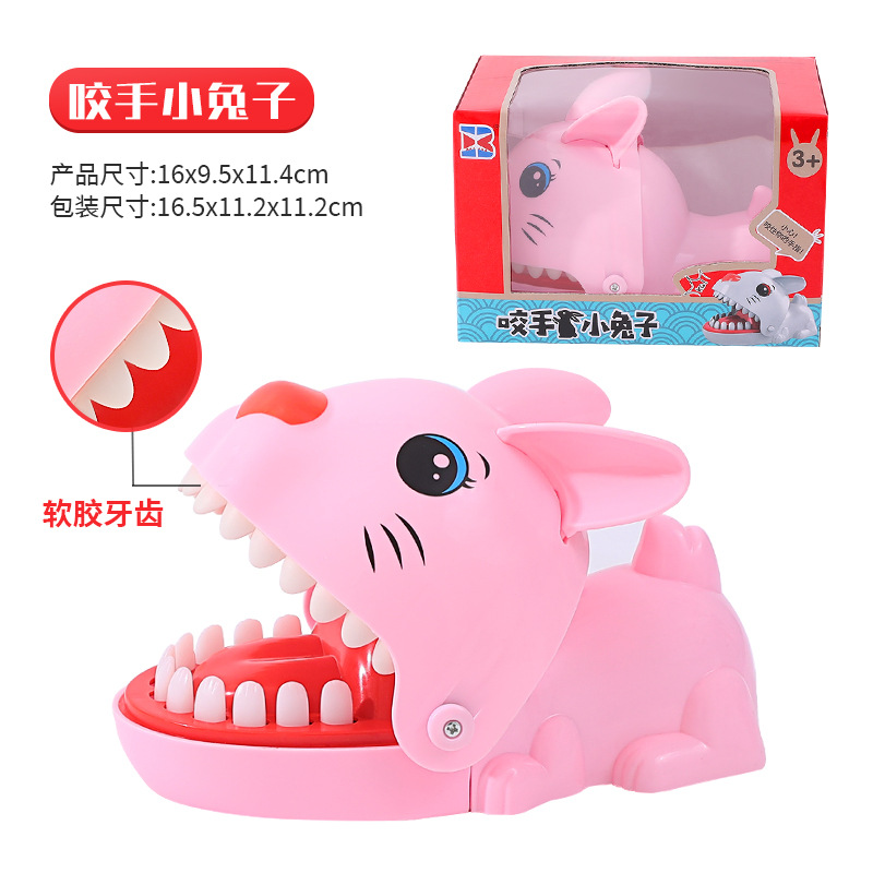 Morder los dedos pequeño cocodrilo dinosaurio para niños truco juguete niño Presione los dientes gran tiburón morder la boca de la gente tirar los dientes morder las manos