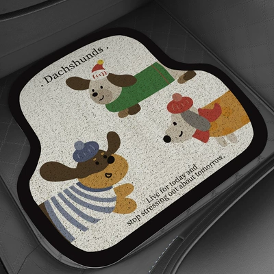 Avtomobil döşəmə paspasları: Floor Mat Car Sedan Anti-Slip - companionship-dogs-front-pad-vertical-version-6245cm