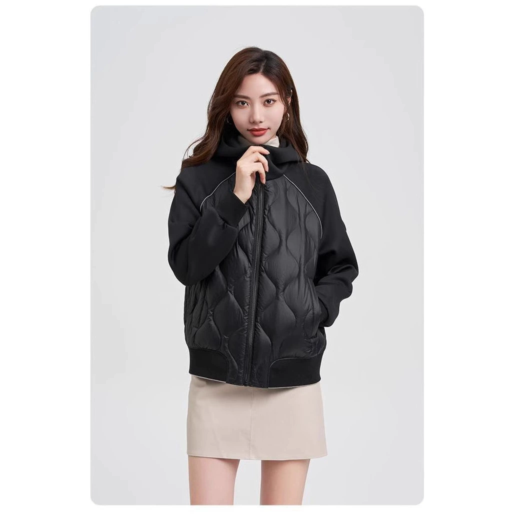 Новый легкий пуховик для женщин, короткий гусиный пух, осенне-зимняя модная толстовка с капюшоном для пар, модное спортивное пальто