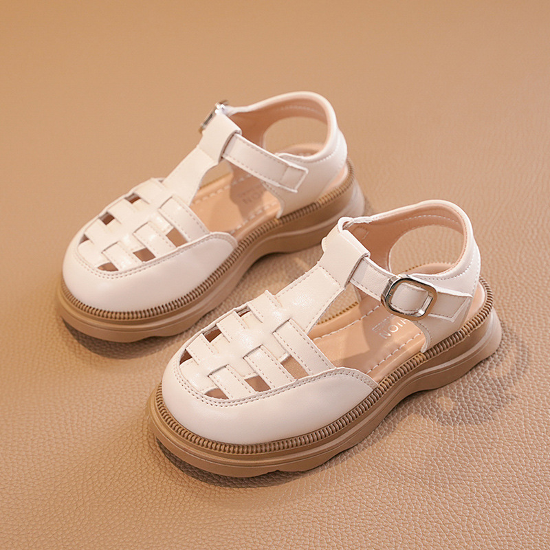 Girls' sandals 2023 summer new children's Roman shoes Summer fashion soft soled princess shoes for little girls