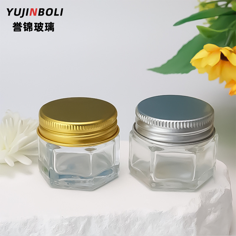 泰国卧佛20g青草膏瓶铝盖胶中药分装瓶玻璃瓶带盖泰国青草膏瓶分