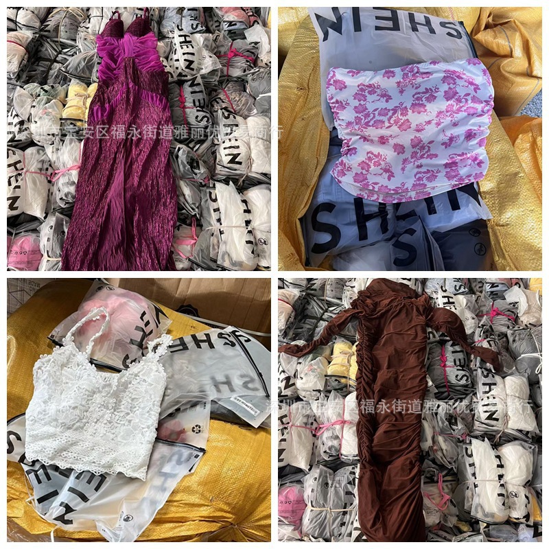 Shein misceláneos productos de bajo precio de comercio exterior chaleco camiseta sexy vestido conjunto misceláneos de ropa de mujer comercio exterior