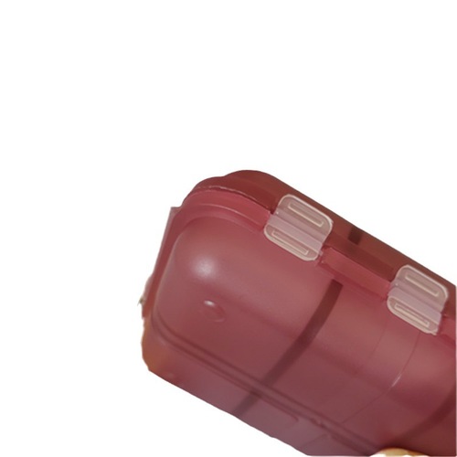 Cross-border new medicine box simple plastic storage box two-layer folding portable medicine box three meals a day plastic box